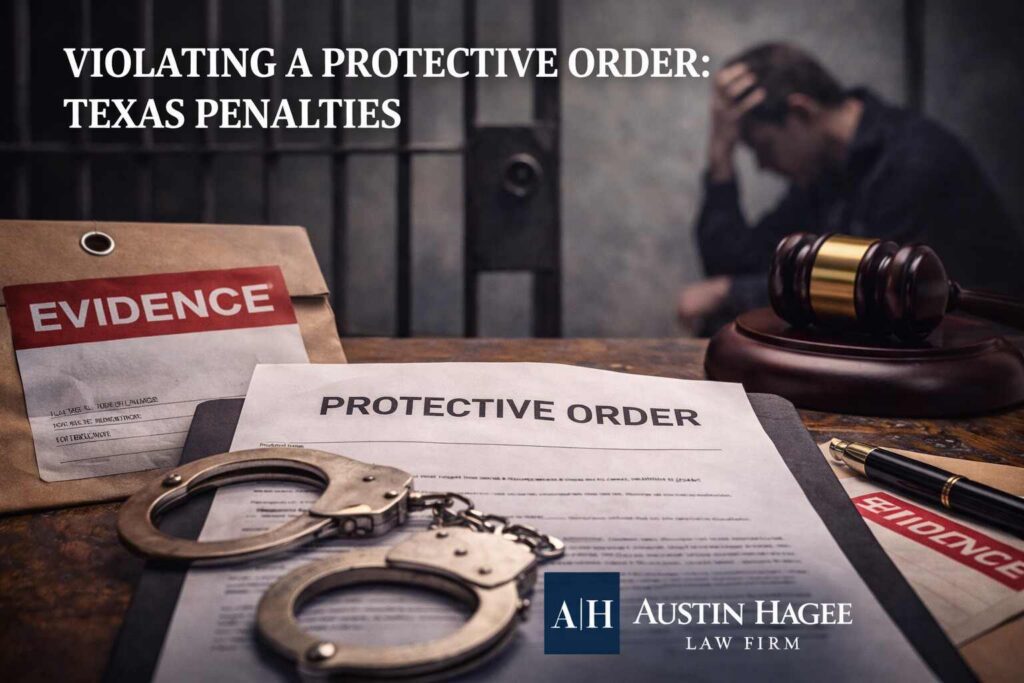 Penalty for violating protective order TX