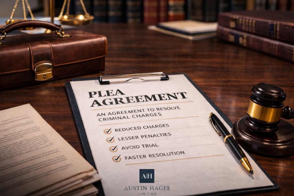 What is a plea bargain