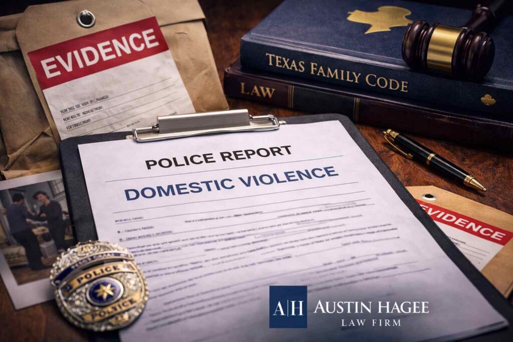 Why is a case labeled as domestic violence in Texas